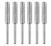 Fraise à mêler en pierre, 12 pièces d'accessoires de perçage, fraise à mêler en diamant de 4,8 mm pour tronçonneuse avec revêtement en titane pour un affûtage précis, rapide et facile de la lame de