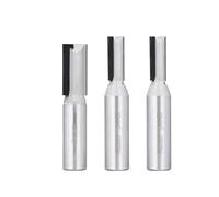 Fraise à métaux à 2 dents, fraise droite diamantée PCD for défonceuse CNC, compatible avec panneaux mélaminés, HPL, panneaux de silicates de calcium et MDF.(12x12x30mm)