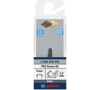 Fraise à moulurer Bosch, 6 mm, R1 3,2 mm, D 6,35 mm, L 9,1 mm, G 40 mm 2608628460