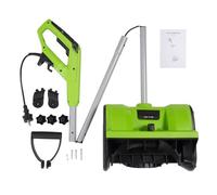 Fraise à neige électrique avec câble, plug-in - 1200 W, largeur de travail 30 cm, hauteur de 15 cm, portée de jet 8 m, jusqu'à 3500 tr/min, interrupteur pratique de sécurité, 33 × 21 × 140 cm