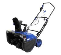 Fraise à neige électrique en acier au manganèse 2400 W avec rouleau à brosse en acier, balayeuse à neige avec toboggan réglable à 180°, appareil de déneigement électrique avec double lumières LED pour