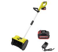 Fraise à neige sans fil 1200 W avec batterie lithium-ion 4,0 Ah + chargeur 2200 tr/min Fraise à neige électrique portative Largeur de travail 32 cm Hauteur de neige 20 cm Portée de lancer 8 m