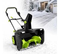 Fraise À Neige sans Fil, Équipement À Neige Électrique | Largeur De Travail : 50 Cm, Portée De Projection : 7,6 M, Pour Déneigement Des Routes Et Petites Places(2Battery)