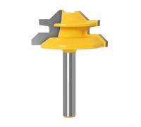 Fraise à onglet verrouillage 45 degrés, tige de 12 mm ou 8, 1/2 pouce, moyenne, for sculpture sur bois, tenon(8x34.9mm)