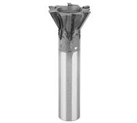 Fraise à Queue d'aronde à Queue d'aronde Tige Droite cimentée au carbure 6 cannelures D40xa60 ° xd20