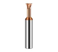 Fraise à queue d'aronde, fraises en bout en acier au carbure de tungstène de 45 60 75 degrés fraises à chanfrein for métaux en aluminium(60 degree,COATED_D3X50L)