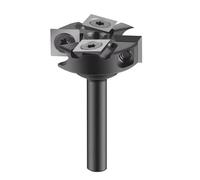 Fraise à raboter 2 dents, diamètre de coupe 25,4/31,75 mm, queue 6,35, insert en carbure pour fraise surfacer(IP2F-D31.75-H6.35)