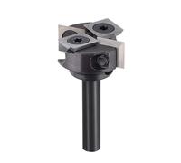 Fraise à raboter 2 dents, diamètre de coupe 25,4/31,75 mm, queue 6,35, insert en carbure pour fraise surfacer(IP2F-D25.4-H6.35)