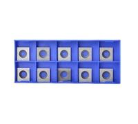 Fraise à raboter 2 dents, diamètre de coupe 38,1 mm ou 45, queue 8 12, insert en carbure pour fraise surfacer(10pc-insert-D60)