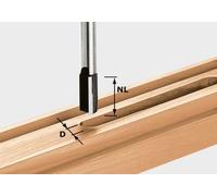 Fraise à rainurer avec queue de 12 mm FESTOOL HW S12 D14/40 - 491088