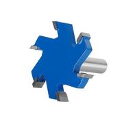 Fraise à rainurer de Type T à Six lames, 6 fraises, mèche de toupie, fraisage du bois for outils d'extrémité de moulin à bois(12.7x65x5)