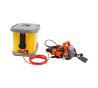 Fraise à rainurer électrique 5200 W, 10500 tr/min, avec 5 lames de scie, 30 | Machine à rainurer murale, profondeur de coupe 45 mm, largeur de coupe 72 mm, pour blocs de ciment, granit