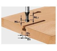 Fraise à rainurer en T HW avec queue de 8mm FESTOOL HW S8 D10,5/NL13 - 491035