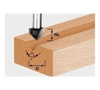 Festool Fraises à rainurer en V HW S8 D14/7/90° Quantité:1