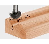 Fraise à rainurer Festool HW S8 R8 (490985) pour OF 900, OF 1000, OF 1010, OF 1010 R, OF 1400, OF 2000, OF 2200