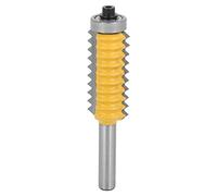Fraise à rainurer multidents bois 8x41 carbure | Profil ondulé pour assemblage, outil de défonçage à queue, coupe nette sans éclats, compatible avec toupie