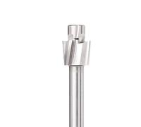 Fraise à rectifier entièrement, fraise lamer HSS 4 cannelures, rainurer pilote for perçage du métal, 1 pièce(M10)