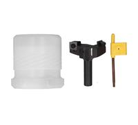 Fraise à surfacer CNC pour tour à bois, queue de 1/2 po, rabotage de dalles, 3 dents détachables