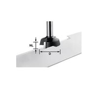 Festool Fraise à surfacer S8 HW OFK 500368 – Ø 28 mm, Long. 40 mm, Long. de travail 7 mm, Tige 8 mm