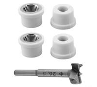 Fraise à tarauder 26,5 mm pour tuyaux d'eau PPR 1/2" Outil de réparation de filetage interne pour PVC et tuyaux en plastique, Perçage efficace pour la rupture de tuyau, Fraise en métal avec