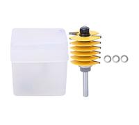 Fraise à tenons doigts pour bois 8 mm, corps en acier renforcé antirebond, revêtement antiadhérence, idéale pour assemblages bord à bord ou extrémité à extrémité