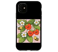 Fraise Abeilles Fleurs Jardin Sweet Berry Esthétique Coque pour iPhone 11