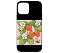 Fraise Abeilles Fleurs Jardin Sweet Berry Esthétique Coque pour iPhone 12 Mini