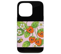 Fraise Abeilles Fleurs Jardin Sweet Berry Esthétique Coque pour iPhone 13 Pro