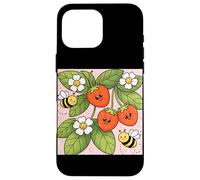 Fraise Abeilles Fleurs Jardin Sweet Berry Esthétique Coque pour iPhone 16 Pro Max