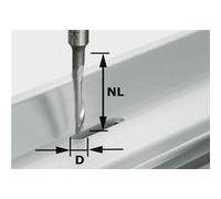Fraise aluminium HS avec queue de 8mm FESTOOL HS S8 D5/NL23 - 491036