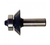 Fraise carbure 2 coupe chanfrein guide à billes - Queue 8mm - Angle 30° LEMAN