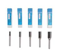 Fraise carbure 5 pièces, lime rotative à taillant simple avec tige 6mm, pour polissage, gravure et perçage - haute résistance, précision pro, multi - tailles pour travaux aviatio