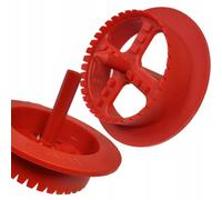 Fraise/carotte en PVC rouge 67 mm pour EPS/pièce