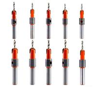 Fraise conique de précision avec tige de 8 mm et 10 mm pour utilisation dans le travail du bois et l'assemblage de meubles (3,0 × 8 mm)