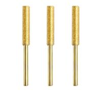 Fraise cylindrique revêtue 4 mm 4,8 mm 5,5 mm for affûtage de tronçonneuse (ensemble de 3 pièces dorées, 2 (4 mm)) (ensemble de 3 pièces dorées, 3 (4,8 mm))