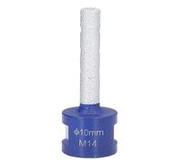 Fraise de brasage sous vide en diamant, filetage M14, haute efficacité, tranchante et durable pour porcelaine, céramique dure, marbre, granit, outil de meuleuse d'angle (10mm)