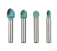 Fraise de Défonceuse Carbure Queue 6mm Fond Rond pour Gravure 3D | Kit Fraise pour CNC, Outil Menuiserie Pro, Fraise Fond Rond, Gravure pour bois, Fraise Tungstène, pour accessoire Routeur