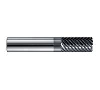 Fraise de finition carbure -Revêtue ULTRACUT -DIN 6527L -Z8-12 -h9 -Hél. 55° -Chanfrein / Ø: 6 8 TIVOLY - 82363610600