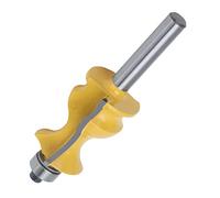 Fraise de forme de base, diamètre de lame de 28 mm, fraise d'architecture Bit Line Styling Bordures Roundover pour bois tendre pour bois dur pour contreplaqué