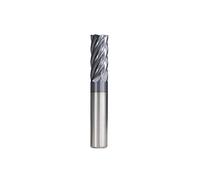 Fraise d'ébauche 6 cannelures CNC 6/8/10/12 mm, fraise en carbure revêtue TiAIN HRC55, outils de fraisage CNC