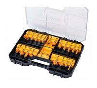 DEWALT DT90017-QZ Jeu de fraises de 22 pieces en coffret tige de 8 mm