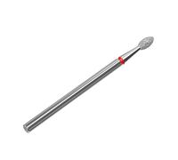 Fraise diamant "Olive" FA130R025/5 Diamètre 2,5 mm Grain fin (Rouge)
