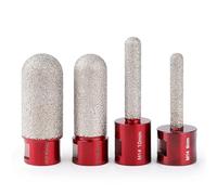 Fraise diamantée brasée à sec M14 8/10/20/25 mm(4PCS)