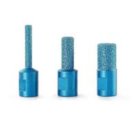 Fraise diamantée brasée, foret à noyau de pierre, rainurage, gravure, outil de coupe(3 PCS)