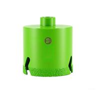 Fraise diamantée brasée sous vide pour filetage M10 conçue pour minimiser les dommages et la chaleur lors du perçage à sec de matériaux durs (55 mm)