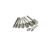 Fraise diamantée cylindrique, tige 3/6 mm, gravure sur pierre de jade | Meule diamantée multi-tailles for perceuse électrique(Mix 3mm shank 5pcs)