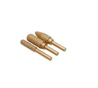 Fraise diamantée ronde de 6 mm, mèche rotative cylindrique | Embout diamanté, tige universelle for le travail du verre céramique et du jade(6x6 F-Type)