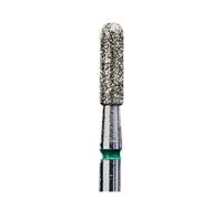 Fraise diamantée STALEKS cylindre arrondi 2,3 x 8mm, vert