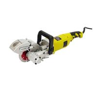 Fraise électrique à fente 4000 W - Rainureuse murale - Avec 5 lames de scie et pompe à eau - Profondeur de rainure de 30 mm - 6500 tr/min - Pour béton, marbre, chèvre