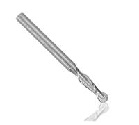 Fraise en bout de coupe en aluminium 3.175mm (1/8 '') fraise à nez en spirale à tige en spirale for aluminium laiton 2 flûte CNC mèche(3.175x3.175x25)